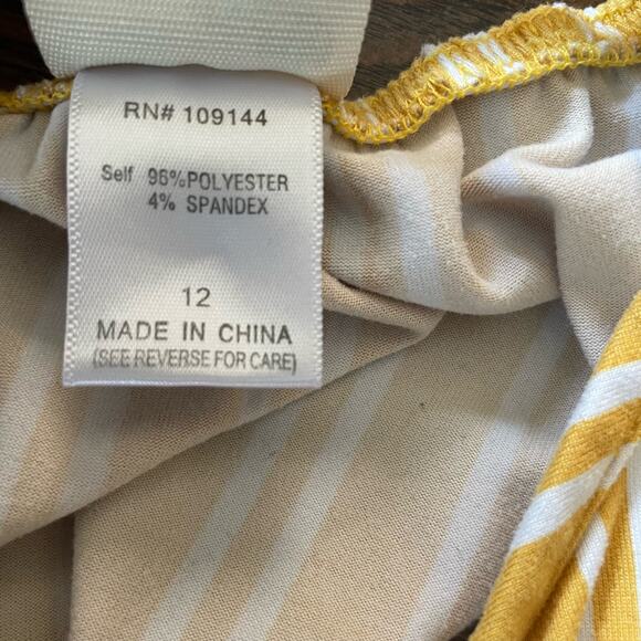 Lily Bleu Girls Size 12 Jumpsuit Yellow Wide Leg Romper Casual Outfit - Picture 4 of 10